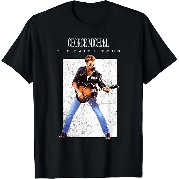 Amazon | ジョージ・マイケル レトロ アイコン Tシャツ | Tシャツ